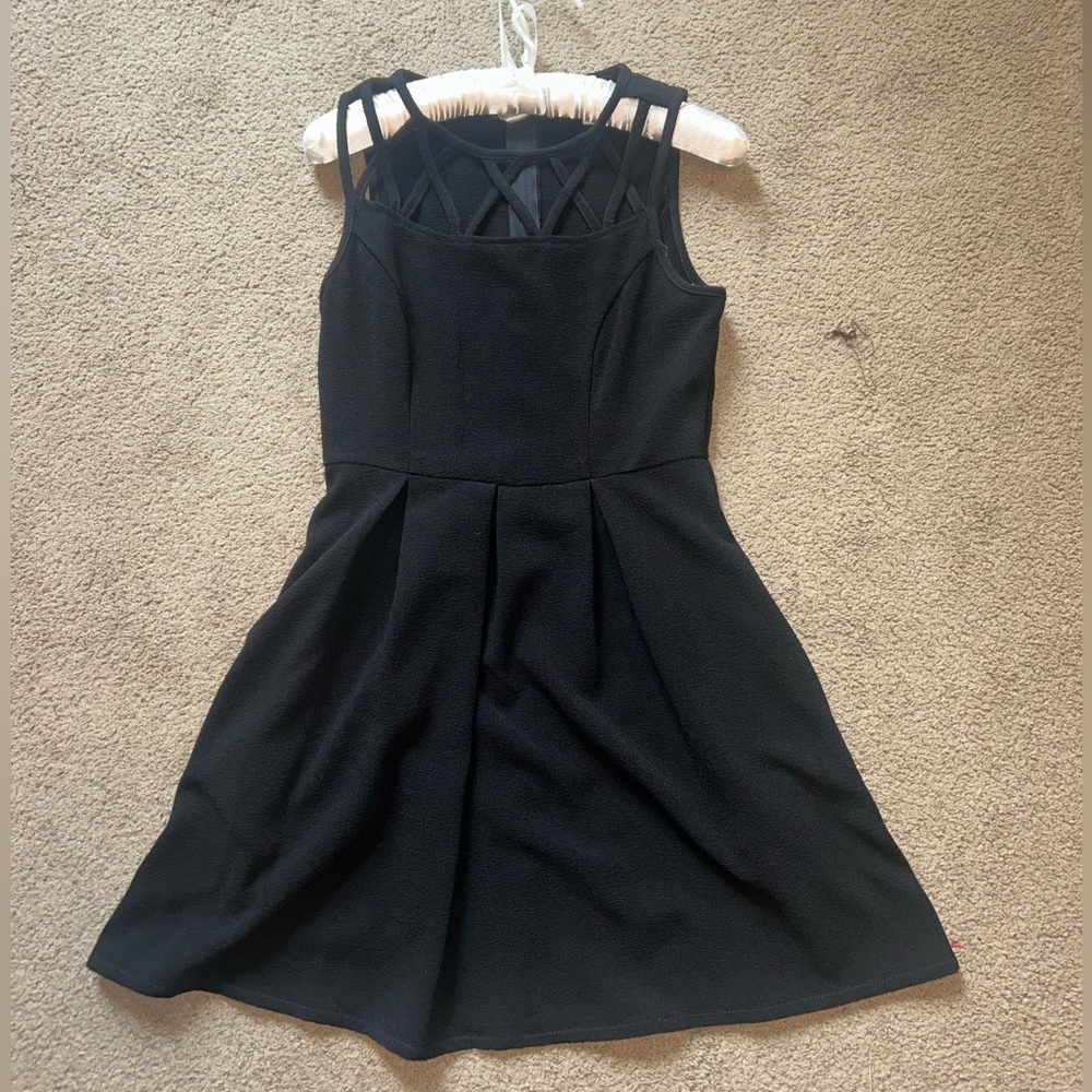 Xhilaration Black Strappy Mini Dress